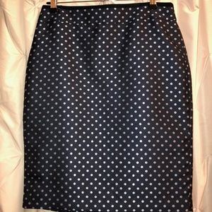 Ann Taylor Polka Dot Pencil Skirt - Sz 10